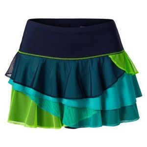 LUCKY IN LOVE Mesh Tier Tennis Skirt Small